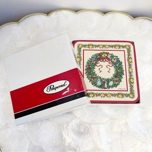 Pimpernel Christmas Holiday 12 Days of Christmas Coasters Set of 6